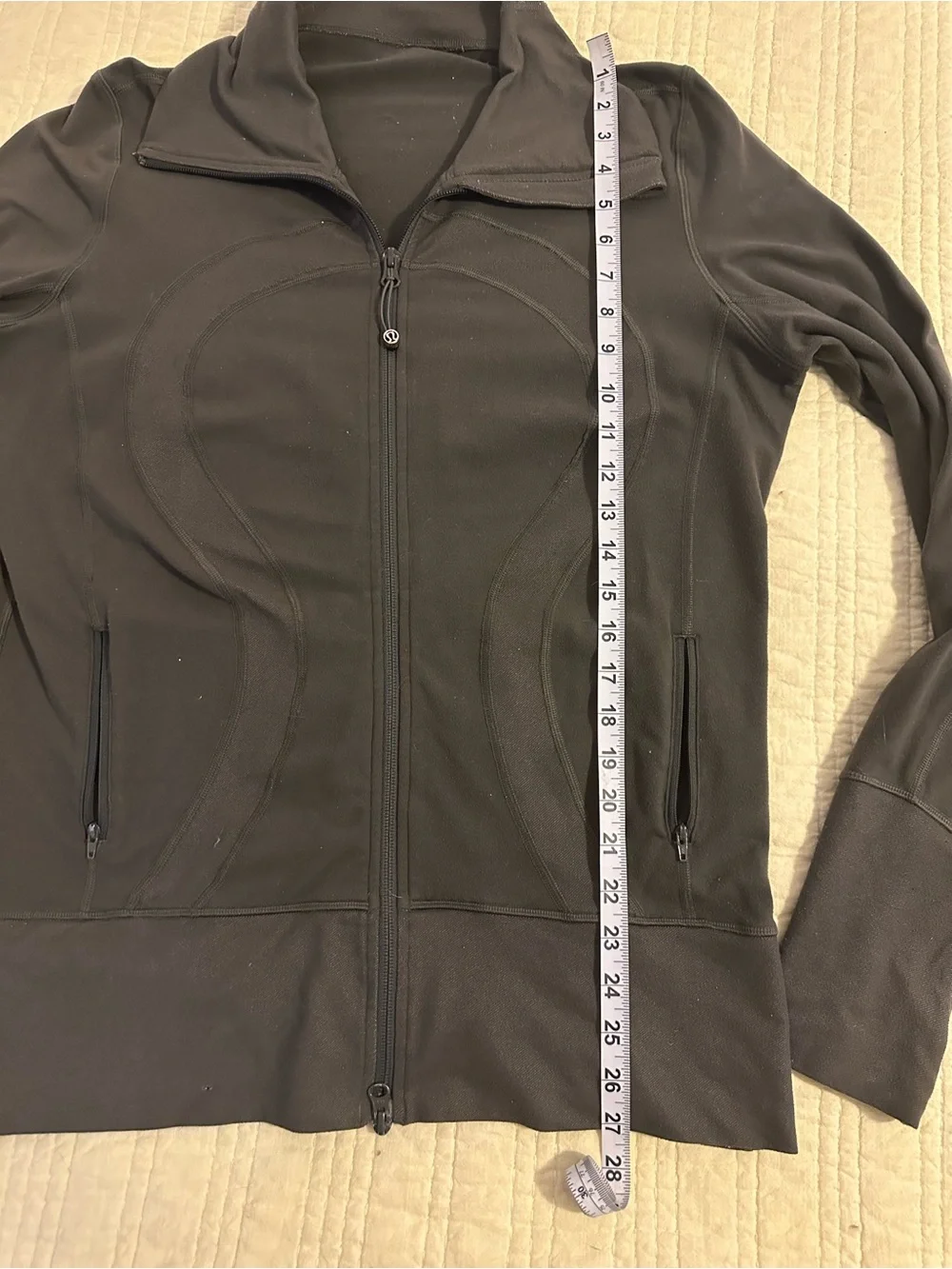 lululemon athletica Dark Green Performance Full-Zip Jacket size 12
